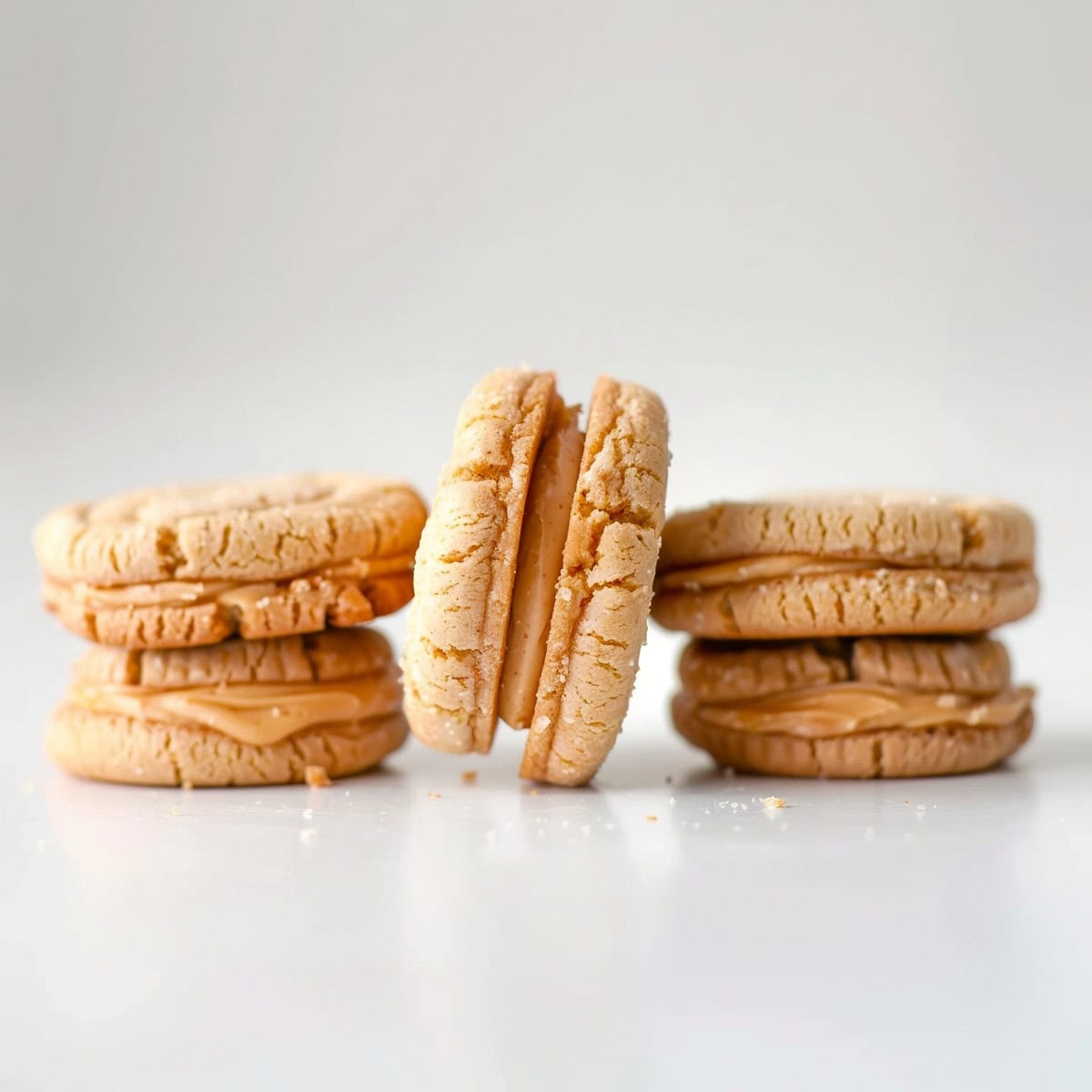 Classic peanut butter sandwich cookies, with a soft, chewy texture and a decadent filling.