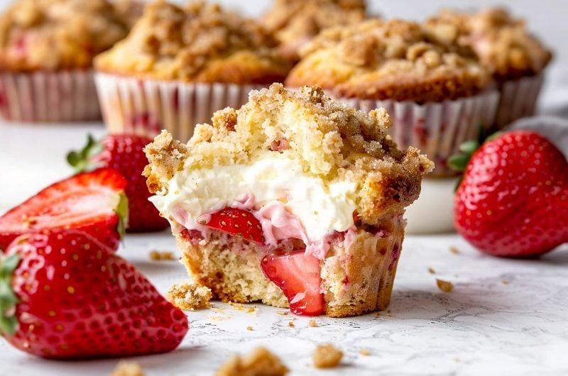 Strawberry Cream Cheese Muffins