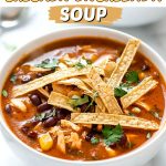 Slow Cooker Chicken Enchilada Soup