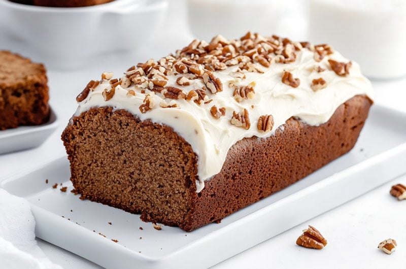 Gingerbread Loaf with Cream Cheese Frosting