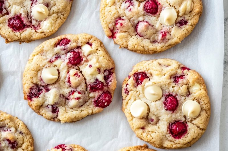 White Chocolate Raspberry Cookies