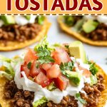 Ground beef tostadas.