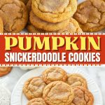 Pumpkin Snickerdoodle Cookies