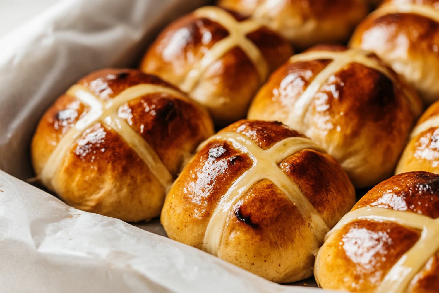 Sweetly spicy hot cross buns