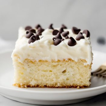 Cannoli Poke Cake