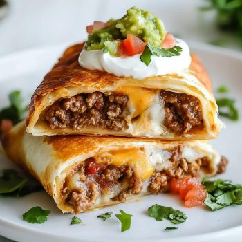 Beef and Cheese Chimichangas Recipe